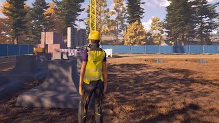 Placing foundation elements w Liebherr 125K crane 🚧 Construction Simulator screenshot 5