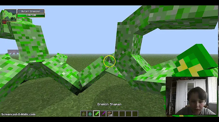 Mutant zombie vs Mutant creeper- minecraft