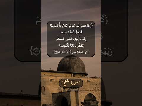 سورة الفتح الآية ١٨ الى ٢٠ بصوت الشيخ محمد صديق المنشاوي