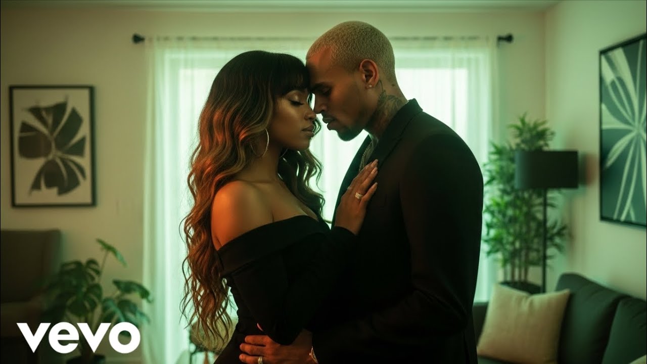 Chris Brown ft SZA - Can't Let Go ( Lyrical Music Video )