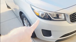 Replace Passenger Side Low Beam Headlight on 2015 Kia Sedona