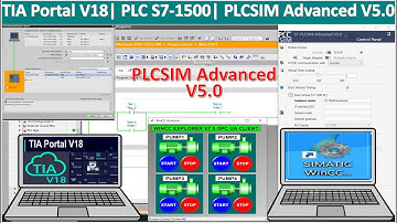 TIA Portal V18 connect with PLC S7-1500 simulation with PLCSIM Advance V5.0| PLC Siemens training