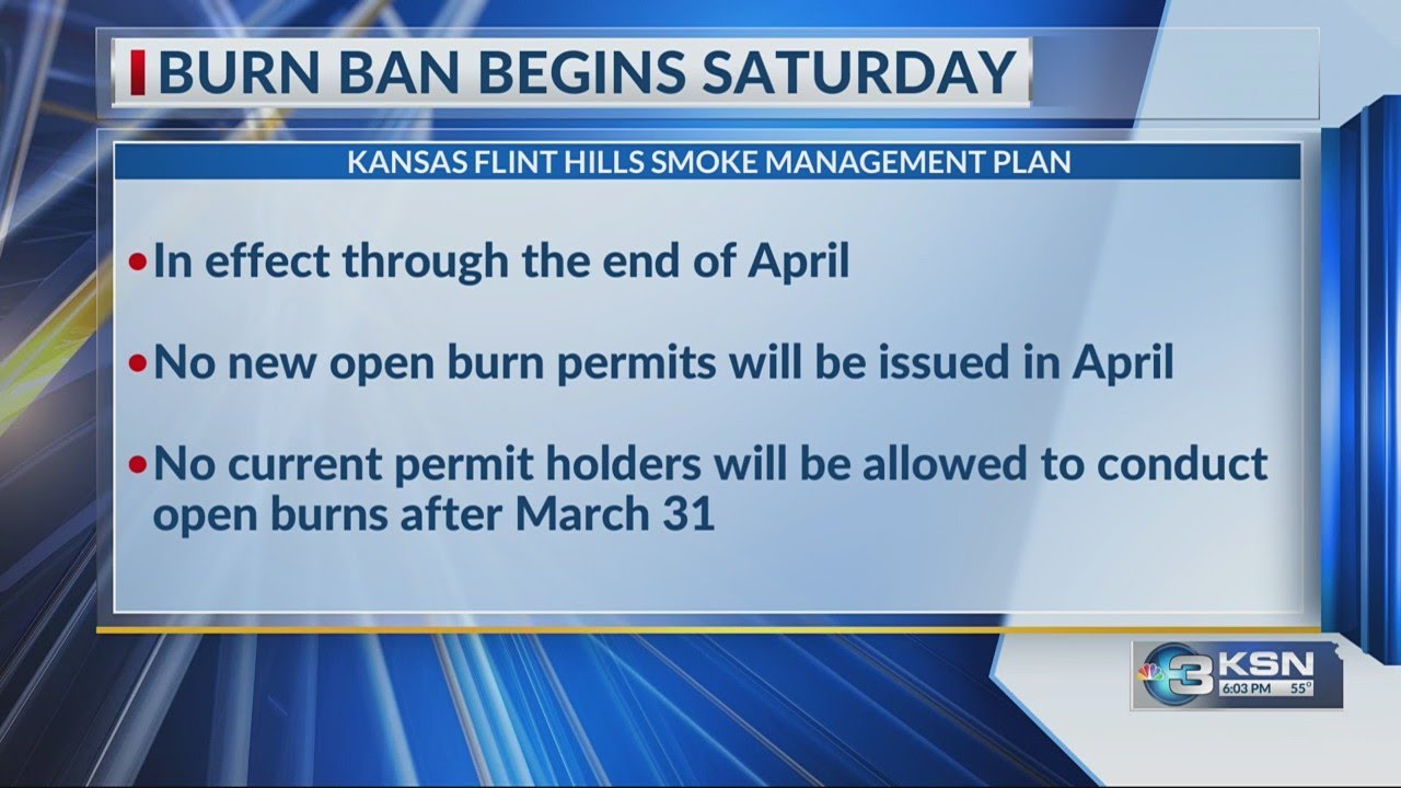 Burn ban for Sedgwick, Butler and 14 other counties YouTube