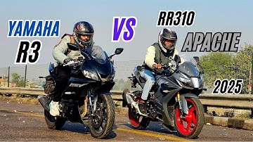 2025 APACHE RR-310 vs 2024 YAMAHA R3 🔥| DRAG RACE