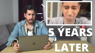 Reacting to my FIRST Vlog (A Level Results Day)