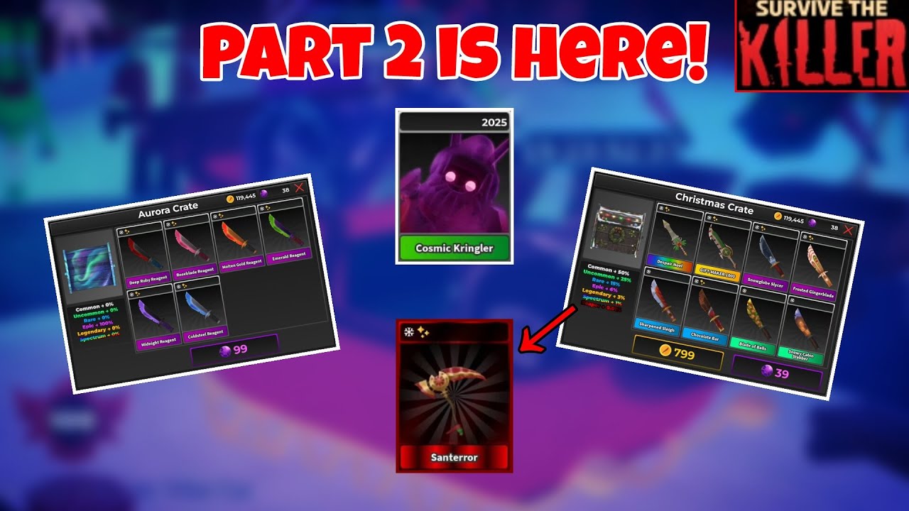 CHRISTMAS UPDATE PART 2 IS HERE! 🎅🏻🎄 || 🔪Survive the Killer