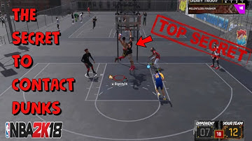 GAME BREAKING CONTACT DUNK GLITCH! | GET CONTACT DUNKS EVERYTIME! NBA 2K18