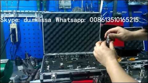 New Common Rail BOSCH DENSO Injector Reparing Measuring Tool Operating Video-5