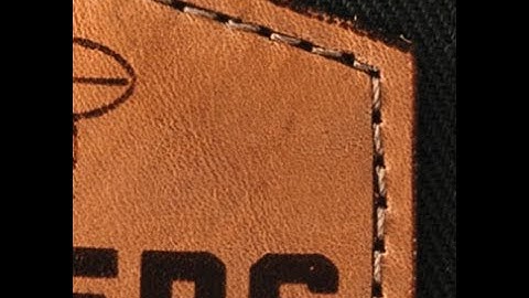 Creating a stitching line for leather patches using Lightburn