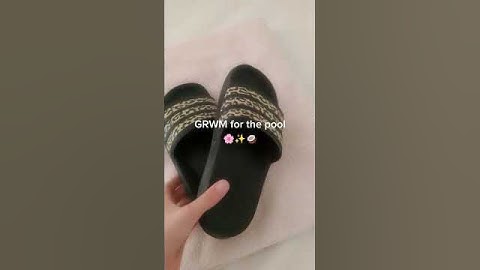 GRWM for the pool 🌸✨🥥