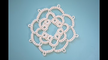 Needle Tatting - "Mini Doily" Tutorial and Pattern: part one (Full Project) by RustiKate