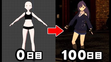 Blender初心者が100日でVRChatアバターをモデリングしたらこうなった【なでしこ大和】