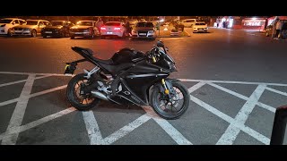 Yamaha YZF R125 City ride to school (Leo Vince GPstyle exaust)