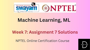 Machine Learning, ML Week 7 Assignment Answers ||Jan 2024 || NPTEL