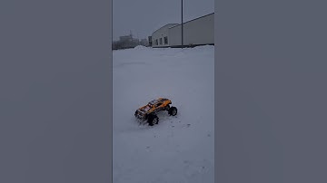TRAXXAS X MAXX 8S snow bash, spin outs, paddle tires, LED light kit.