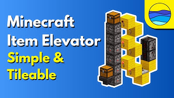 Simple Item Elevator - Tileable/Modular 1.21 (Java and Bedrock)