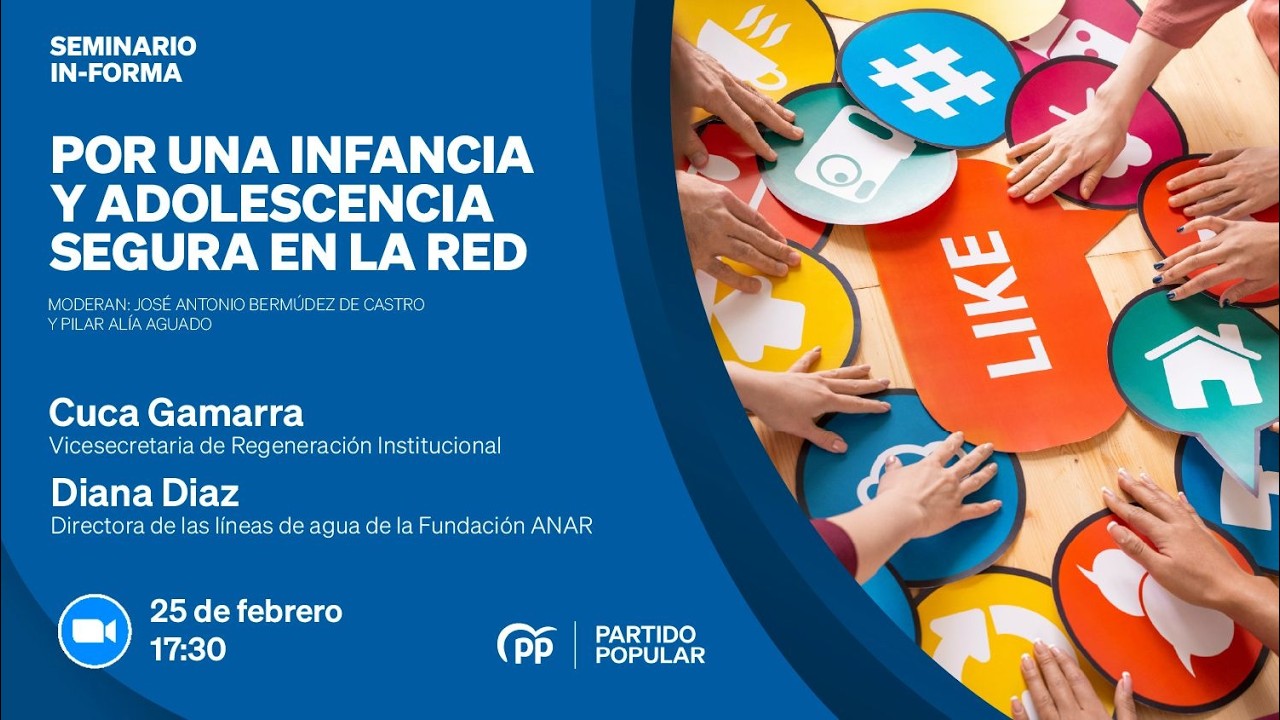 Cuca Gamarra interviene en el Seminario In-forma “Por una infancia y adolescencia segura en red”