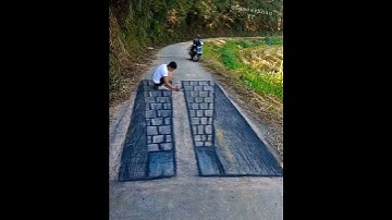 Best of 3D Street Art Painting  Amazing 3d Street Art Illusion |3D Paintings on Roads| #shorts #art