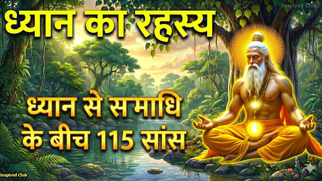 ✅ध्यान का रहस्य, ध्यान से समाधि के बीच 115 सांस🧘 moral story on mind, Mahatma Buddha 