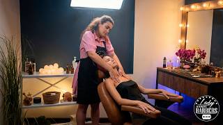Hypnotic Touch You Can FEEL 😳 ASMR Face Spa by Barber Lady Elle
