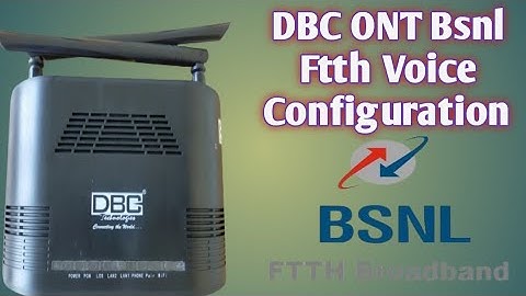 #voice #router #bsnlftth How To Voice Configure DBC Wi-Fi ONT Very easy via bsnl ftth