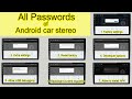 All Passwords Of Android Car Stereo Factory Setting Extra Setting Reset Factory Topway TS7