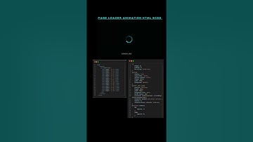 Page loader animation CSS #animation #css #cssanimation #css3 #csstricks #shorts #viral #coding