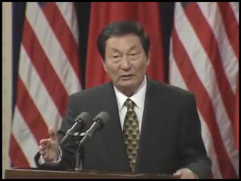 1999年朱镕基：台湾保留军队，台湾首脑来中央政府当副首脑。