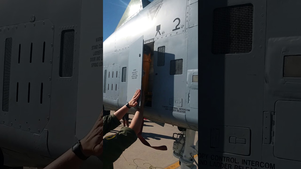 A-10 Warthog Boarding Ladder Retracted and Stored