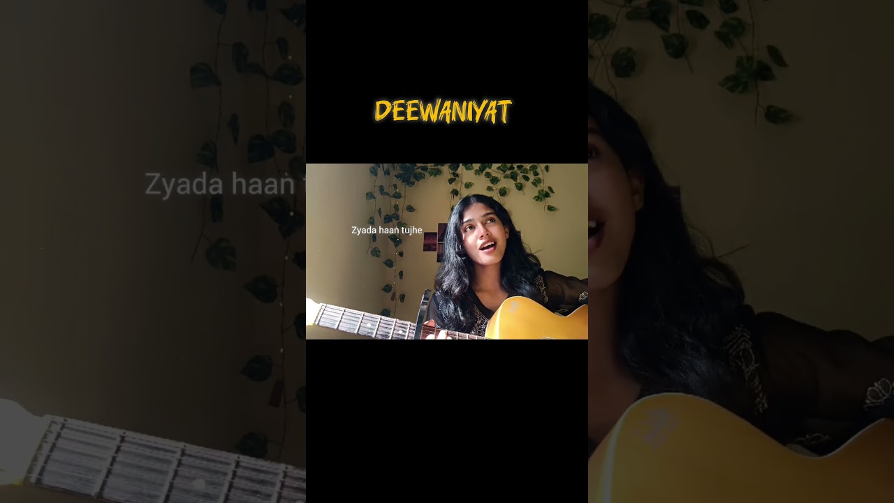 Deewaniyat Title Track (Female Version) | Acoustic Guitar Cover | Ek Deewane Ki Deewaniyat |