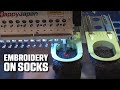 Custom Embroidered Socks with HappyJapan Embroidery Machines