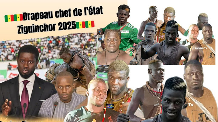 EN DIRECT ZIGUINCHOR DRAPEAUX CHEF DE L ETAT