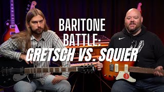 Gretsch G5260 vs. Squier Paranormal Cabronita | Battle of the Baritones!