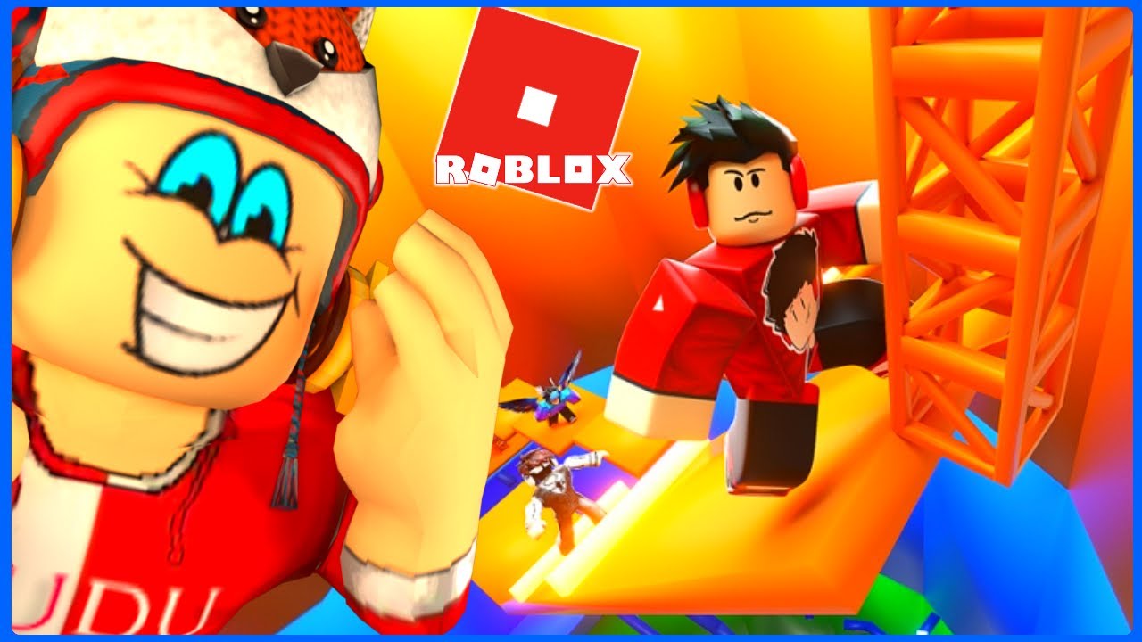 DUDU CAMPE O NA DISPUTA DE PARKOUR DO ROBLOX YouTube 