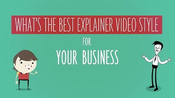 What is the best explainer video style for your business?