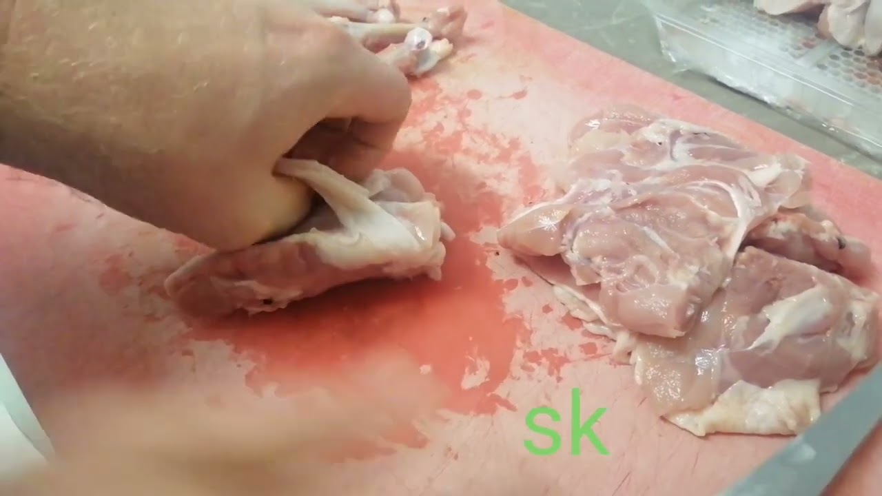 как отделить кости от куриных бедер