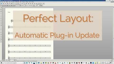 Perfect Layout for Finale®: Automatic Update Installation in v2.4