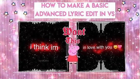 how to make a basic advance lyric edit in video star !! ( for beginners 💯 )