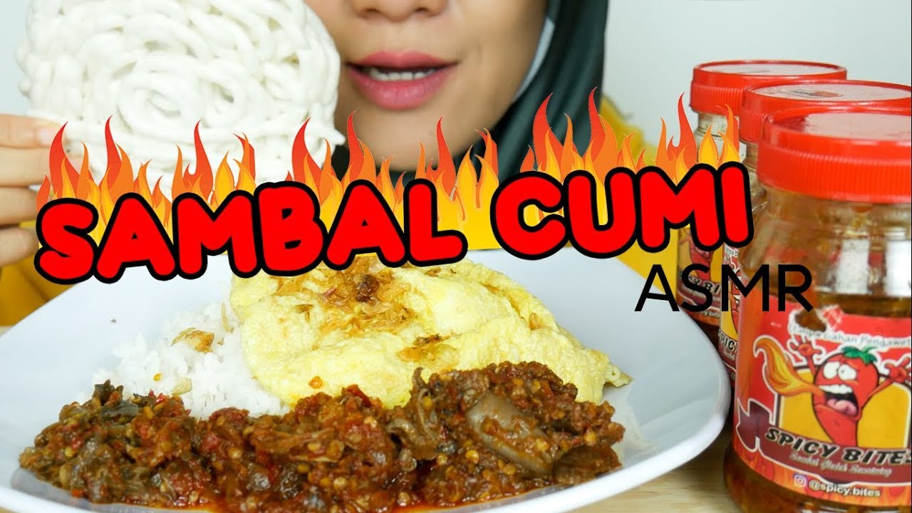 Sambel Cumi by SPICY BITES || ASMR Eating Sounds || Whispering || Endorse || ASMR Indonesia