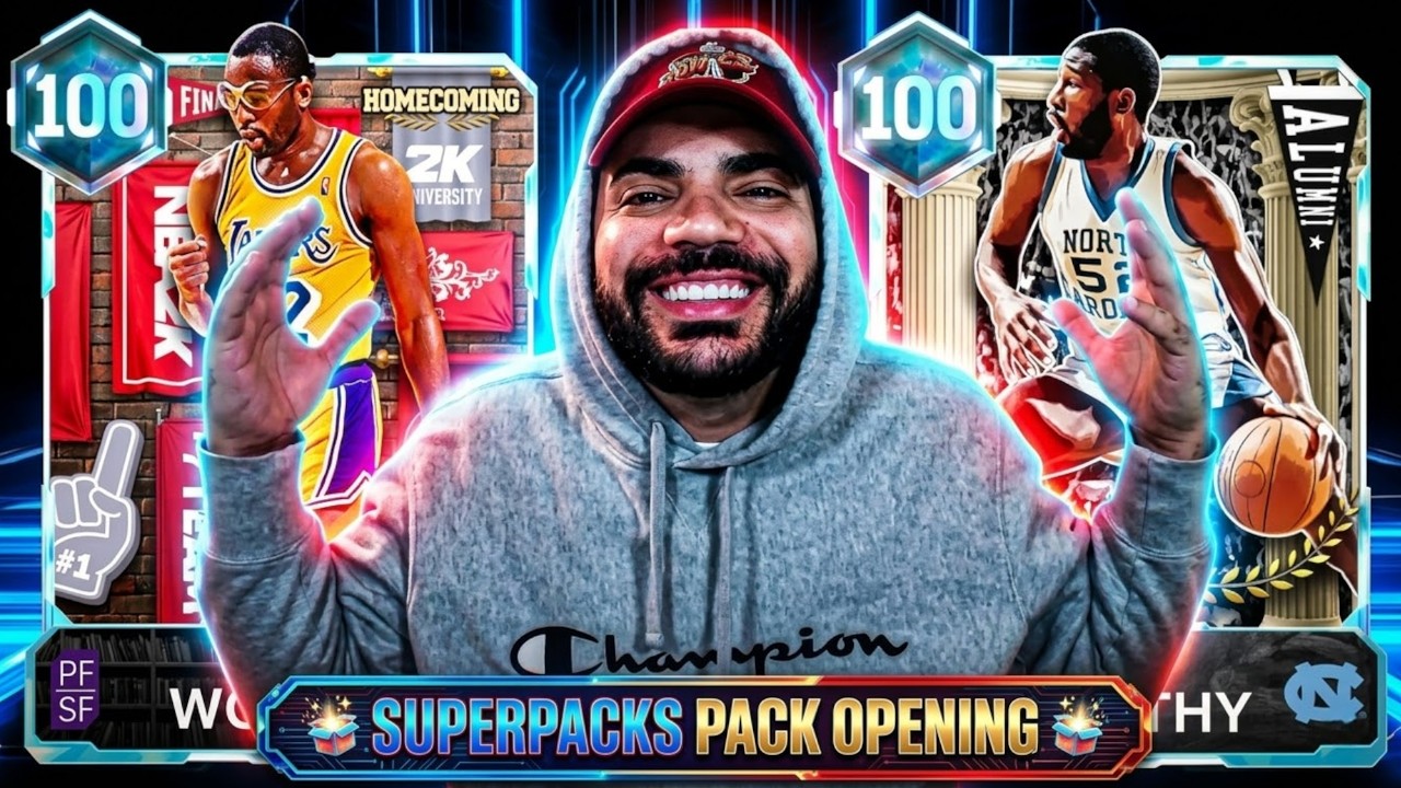Superpacks Pack Opening for 100 James Worthy & MORE! NBA 2k26 Myteam TUESDAY SUPERPACK STREAM