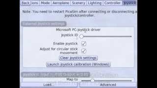 External controller setup with PicaSim screenshot 3