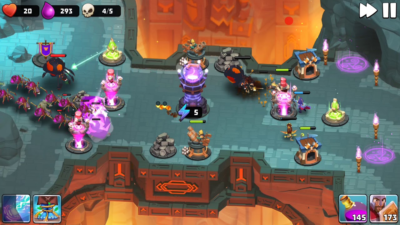 Castle Creeps TD - Chapter 40 Level 157-Hold the Bridge 3 Stars