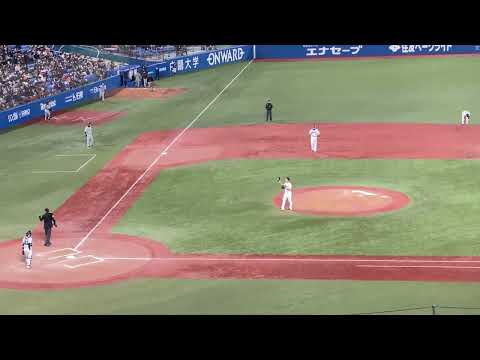 【木澤尚文 NPB プロ初登板】2022/3/29(火) 投球練習(8回表) 木澤尚文(東京ヤクルトスワローズ)