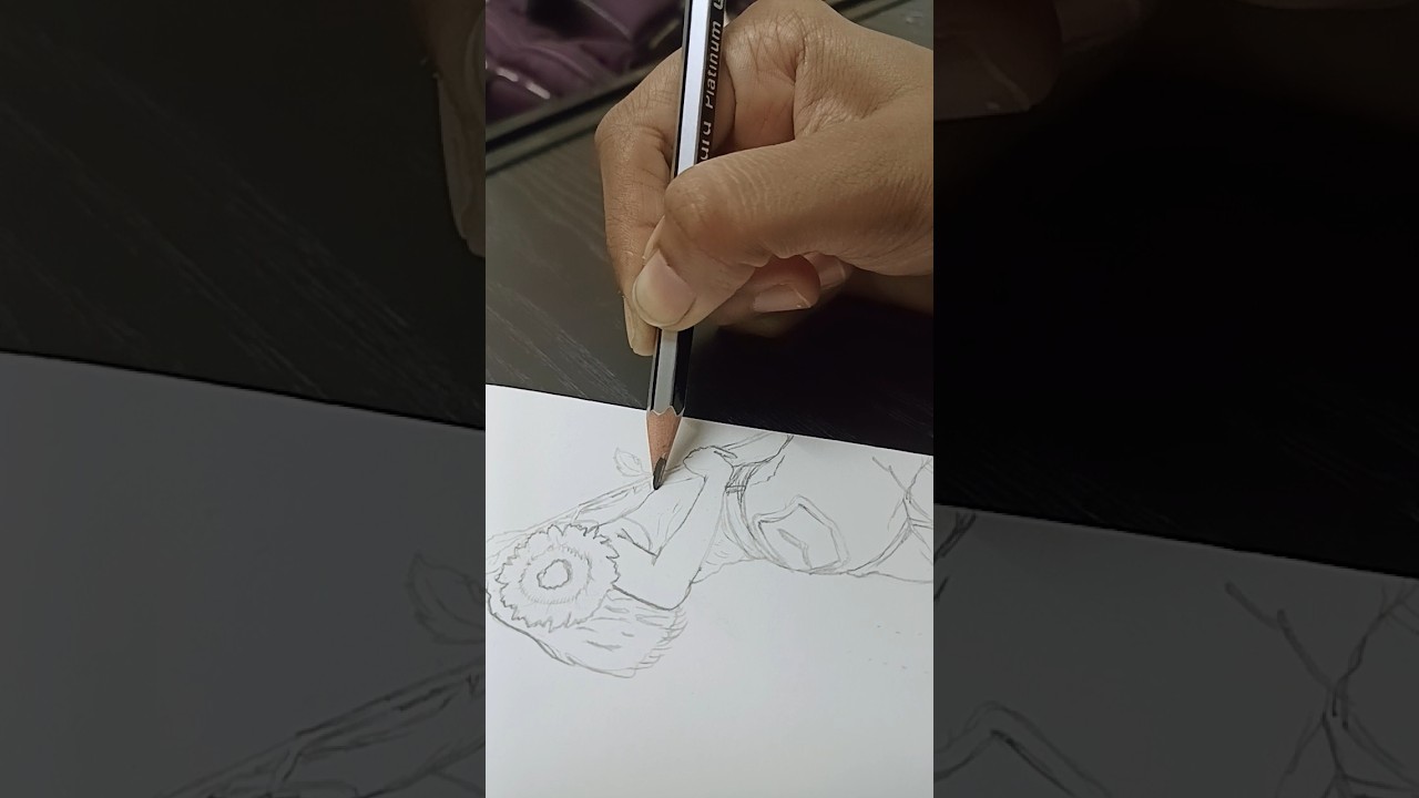 🤍"late night drawing".