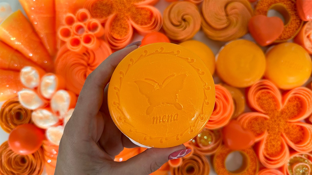 ASMR SOAP ★ Compilation set soap ★ Crushing soap boxes with glitter, foam & starch ★ Clay cracking ★