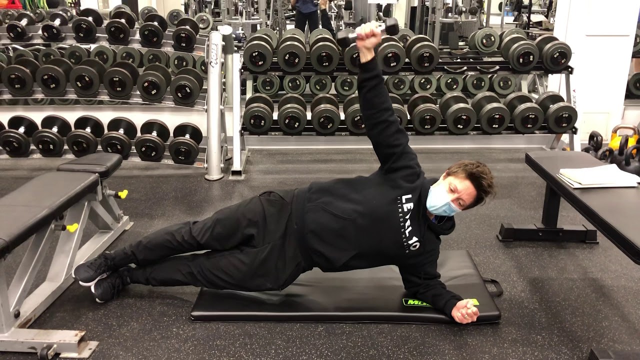 Side plank arm raise YouTube