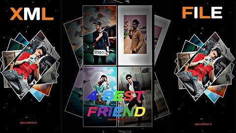 4 BEST FRIENDS 🥰|| NEW TRENDING XML STATUS VIDEO || Alight Motion Xml File ⤵️