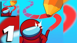 Draw Imposter: Rope Rescue Them! - Gameplay Part 1 Levels 1-12 (Android, iOS) screenshot 4