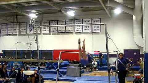 Niles North's Brittany Ebeling on uneven bars vs. ...