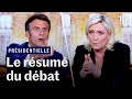 Résumé du débat présidentiel 2022 entre Macron et Le Pen en 6 minutes